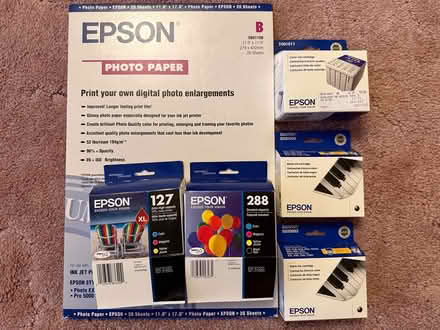 Photo of free Epson printer paper/ink cartridges (Northgate Community Park) #1