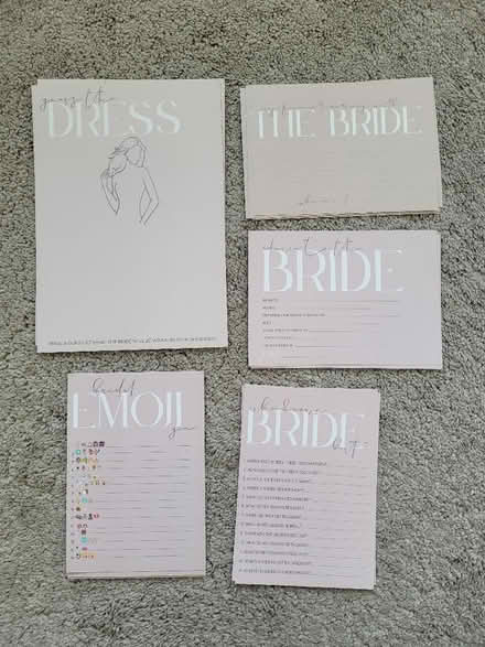 Photo of free Bridal shower games (Sale M33) #1