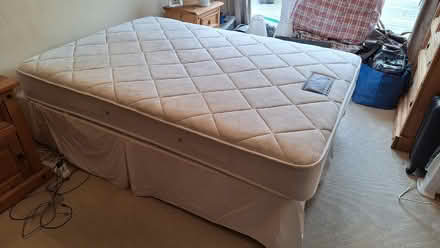 Photo of free Double mattress and base. (Ashtead KT21) #1