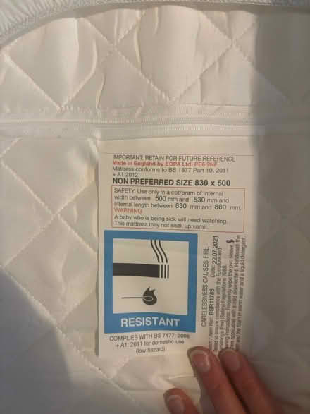 Photo of free Next to me crib and sheets (Norton Lees S8) #4