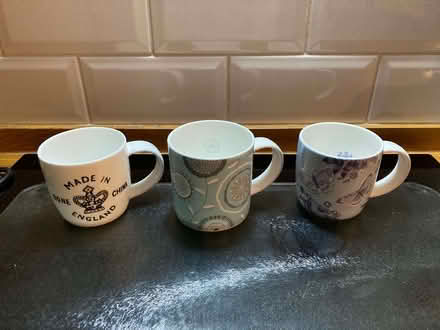 Photo of free 3 x posh Mugs ! = 3 x "Repeat,Repeat" no chips or cracks (Calthwaite CA11) #1