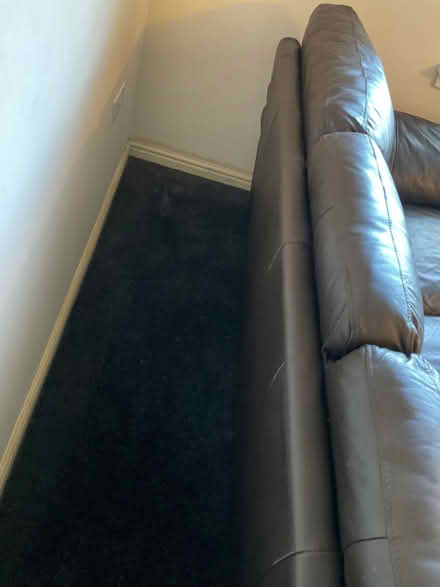 Photo of free Brown leather Sofa (AB12) #4