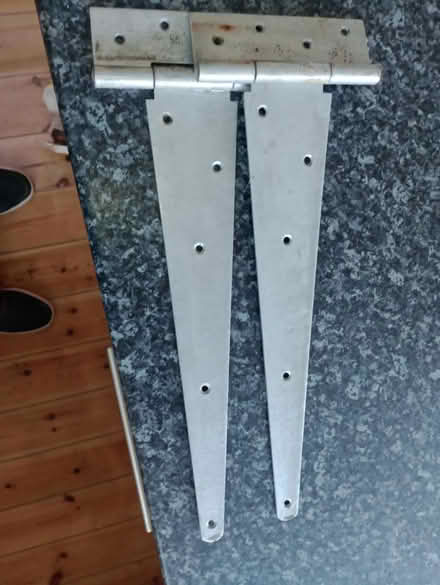 Photo of free Pair of heavy duty gate hinges.45cm (Gosforth) #1