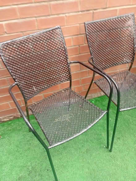 Photo of free Metal garden chairs (openshaw M11) #2