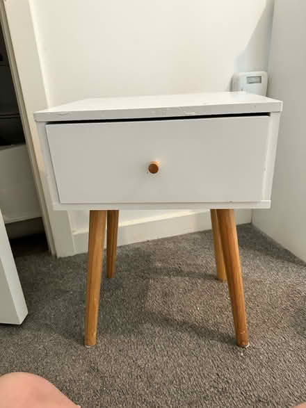 Photo of free Wooden bed side table (Norwich) #1