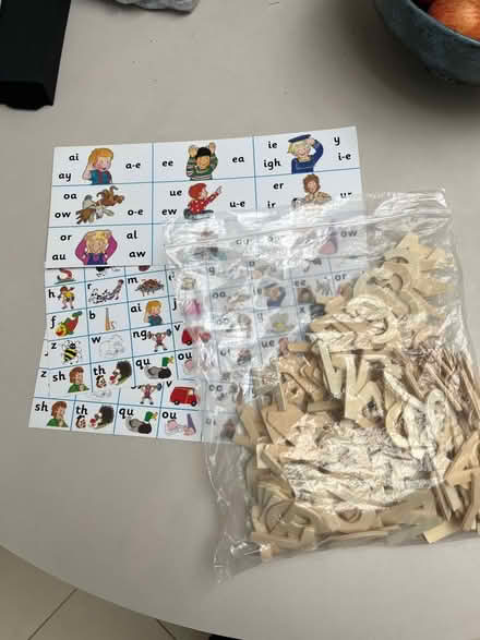 Photo of free Wooden letters and laminated phonics posters (Widcombe) #1