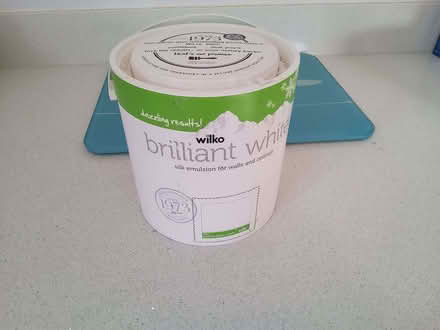 Photo of free Wilco brilliant white emulsion 2.5L unopened (Upton CH2) #1