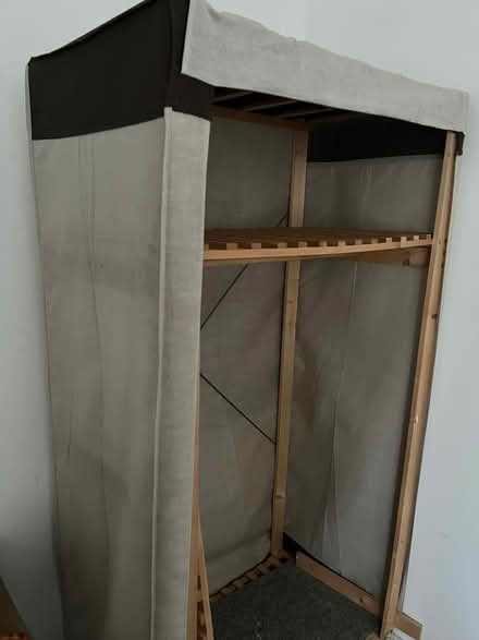 Photo of free Tall wooden/fabric wardrobe (Coventry CV4) #1