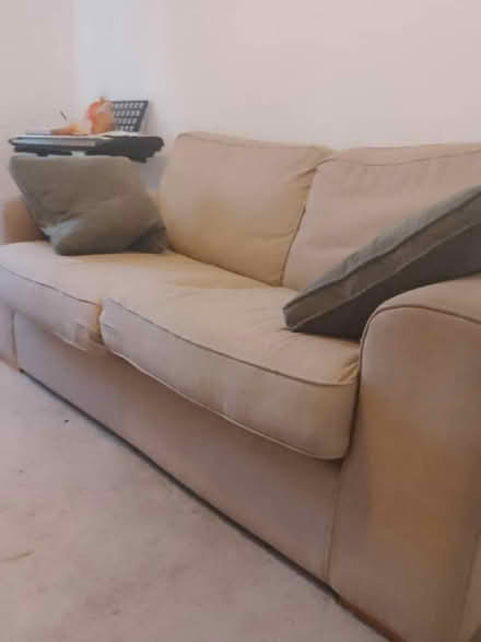 Photo of free Two seater Beige sofa (Cm13) #2