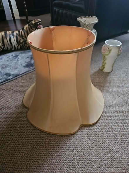 Photo of free Beige lampshade 15in height (Walthamstow Village E17) #1