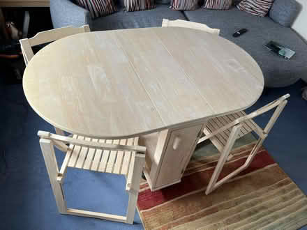 Photo of free Fold away table and chairs (Shepherds Bush) #4