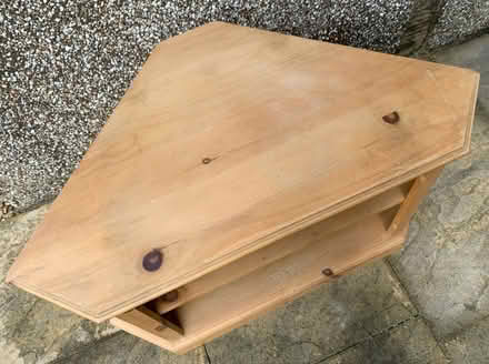 Photo of free Pine TV unit with removeable shelf (Galgate LA2) #1