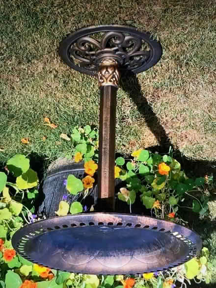 Photo of free Bronze effect plastic bird bath (Cox Green SL6) #1