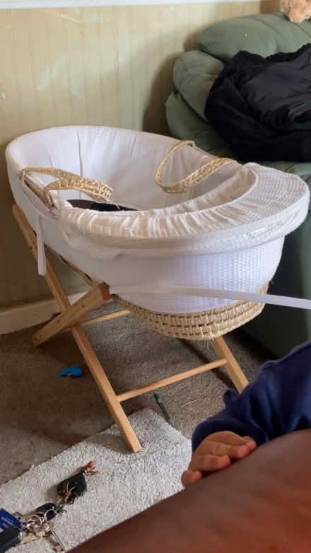 Photo of free Moses basket with stand (L8 8) #1
