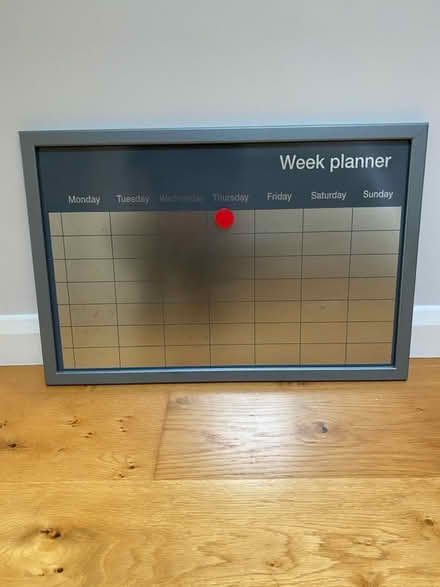 Photo of free Week planner wall-mounted magnetic wipe-board (Runcton PO20) #1