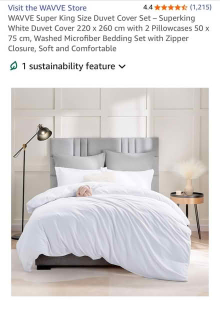 Photo of free White super king bedding (Heaton Chapel SK4) #2