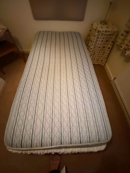 Photo of free Single Divan Bed with Mattress (No Fire Safety Labels) (Baswich ST17) #2