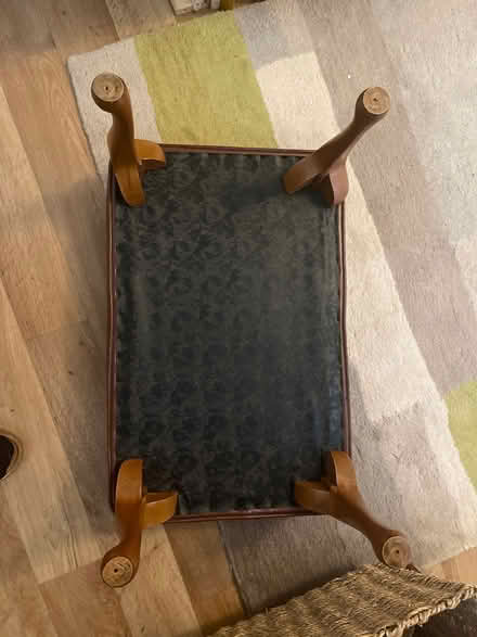 Photo of free Brown leather ? Footstool (Rodwell DT4) #3
