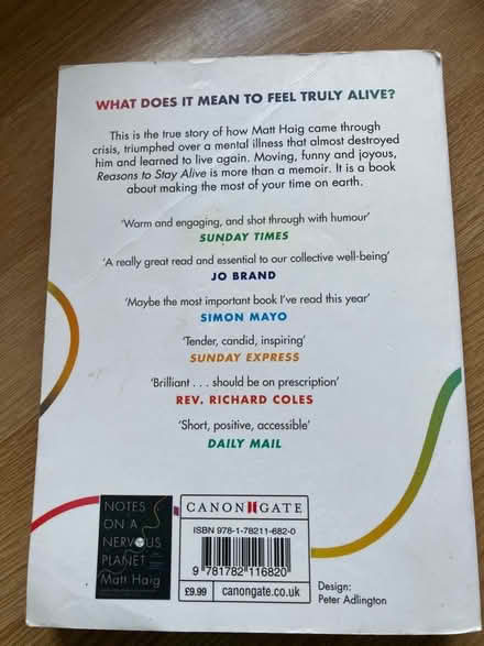 Photo of free 2 Matt Haig books (Ballards CR2) #2