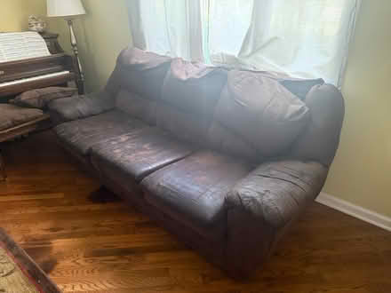 Photo of free Brown Pull Out Sofa Bed (Belle Mead) #1