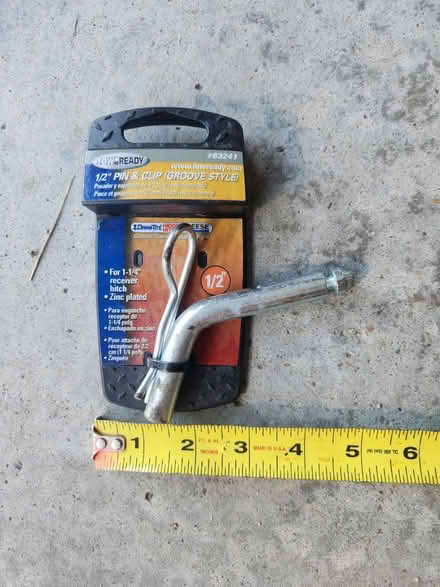Photo of free Towing - 1/2 in pin & clip (north Pontiac) #1