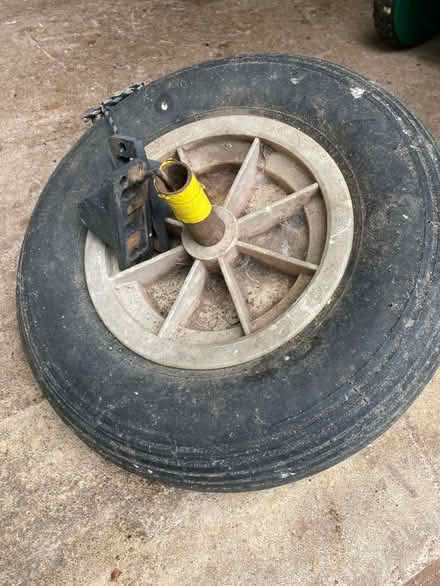 Photo of free Wheelbarrow wheel/tyre (Herefordshire HR2) #1