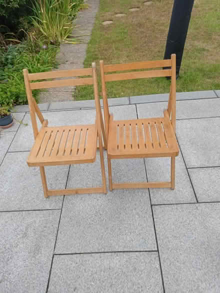Photo of free Set of wooden folding chairs (Ruislip HA4) #3