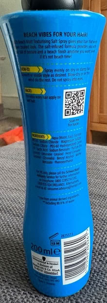 Photo of free Hair Texturising spray (Cosham PO6) #2