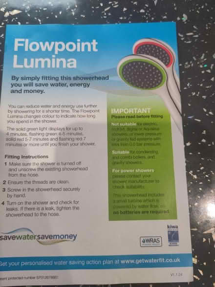 Photo of free Water saving shower head (Bexhill old town, TN40) #2