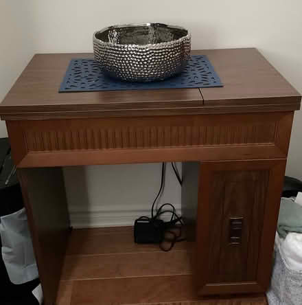 Photo of free sewing machine & storage table (Orleans ON) #1