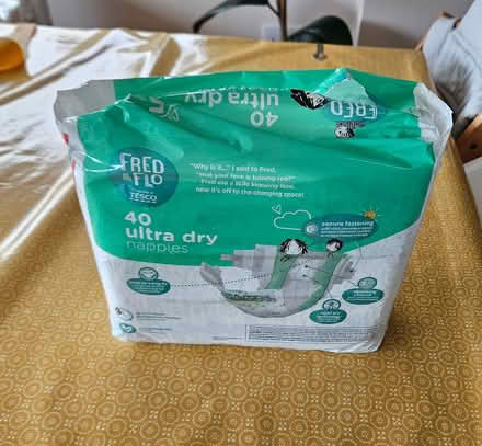 Photo of free Size 5 Tesco nappies (Ware SG12) #1