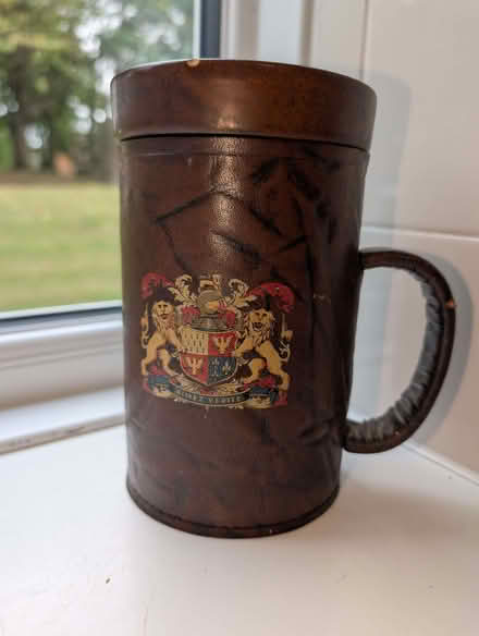 Photo of free Leather covered tankard (Broughton MK10) #1