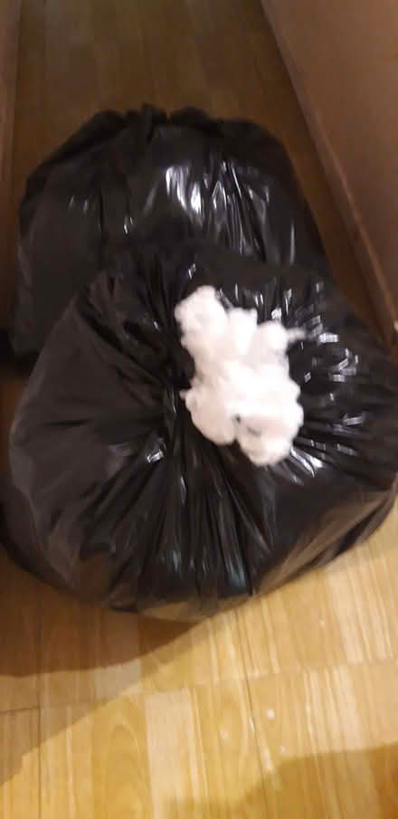 Photo of free Cushion filler, polyester, 2 bin bags full (Purley CR8) #2