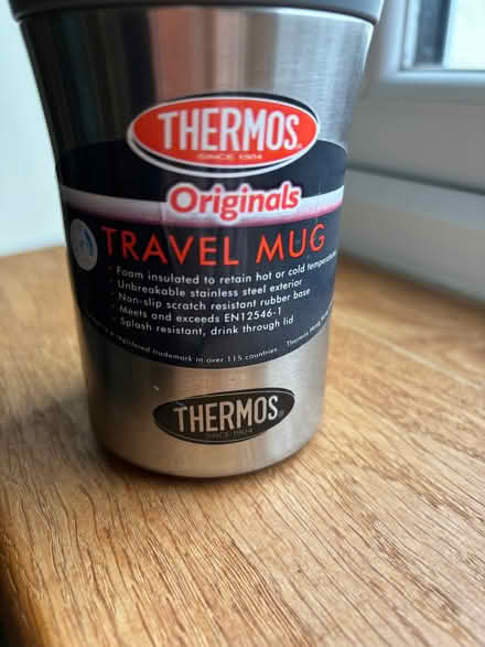 Photo of free Reusable Thermos Travel mug (Stone Cross BN23) #1