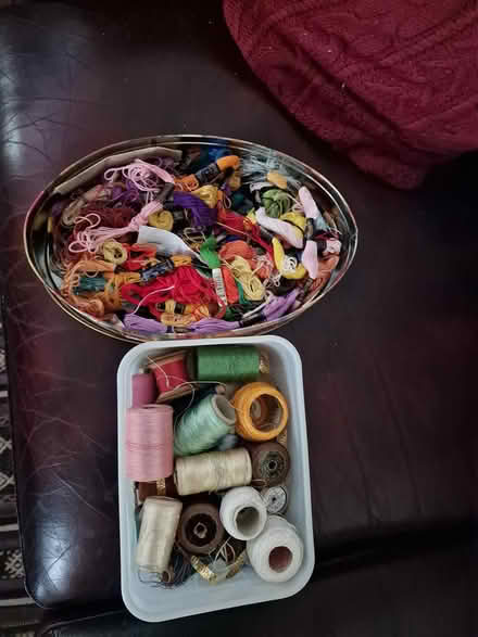 Photo of free Two boxes of cottons and threads (Horace Road Billericay) #1