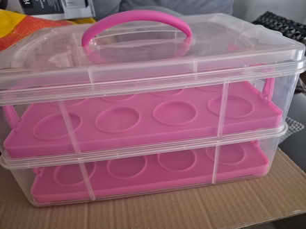 Photo of free 2 tier cupcake carrier (Balsall Heath B12) #1