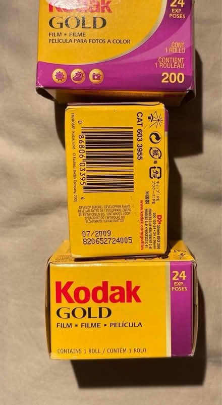 Photo of free 3 boxes Kodak gold film (2009) (ealing W5) #2
