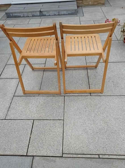 Photo of free Set of wooden folding chairs (Ruislip HA4) #2