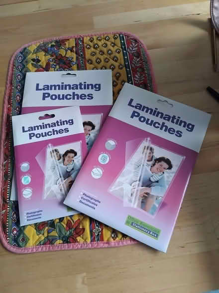 Photo of free Laminating pouches (Starbeck HG1) #1