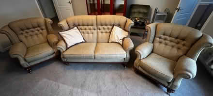 Photo of free Settee and matching arm chairs (Trimdon village) #1