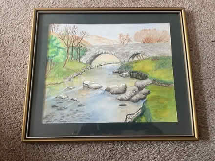 Photo of free Water colour of Dudden Bridge Cumbria (Longbarn WA2) #1