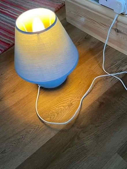 Photo of free Blue lamp with shade (Lyncombe) #1