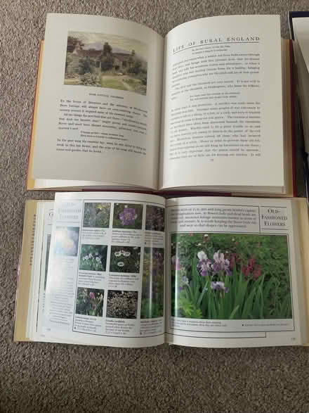 Photo of free 3 hard back books:- Rural England, Best loved Garden Plants (Longbarn WA2) #2