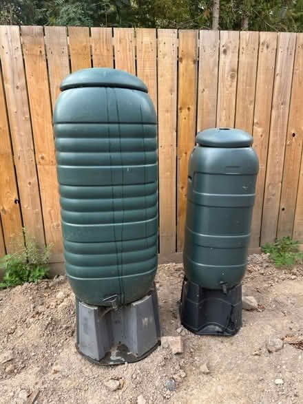 Photo of free 2x water butts (Montford Bridge) #1