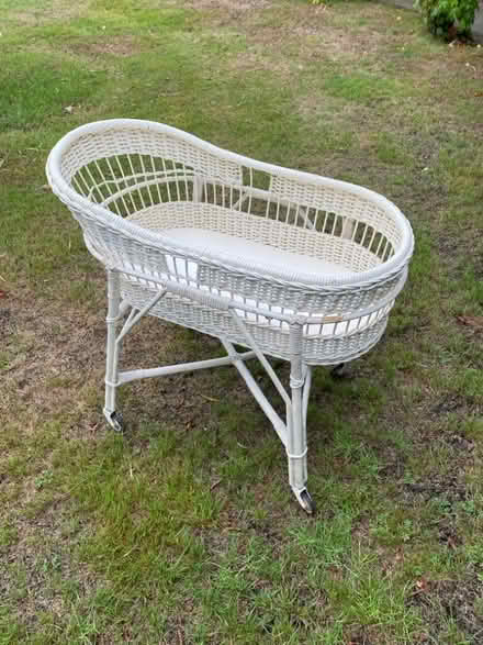 Photo of free Vintage wicker crib on stand (Runcton PO20) #1