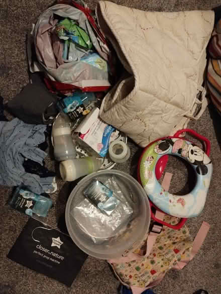Photo of free Swimming nappies, bottles, backpack (Kenton HA3) #1