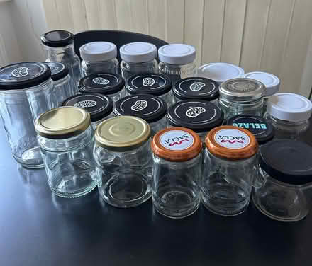 Photo of free 22 clean glass jars (SE7) #1