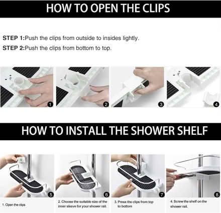 Photo of free Shower Shelf Caddy (no drilling) (OX1 (Kennington)) #4