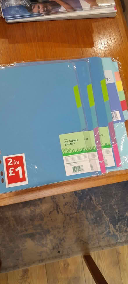 Photo of free Packs of A4 dividers (Whitegrove RG42) #1