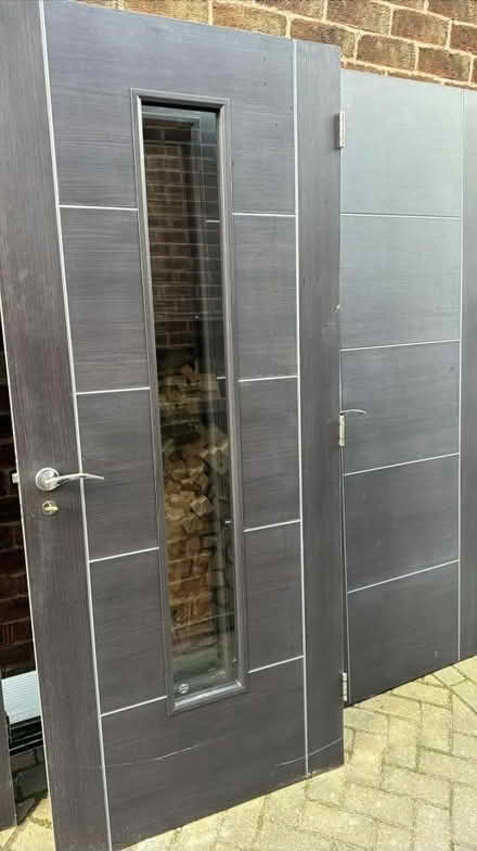 Photo of free 5 x Pre finished grey doors (Cheadle SK8) #1